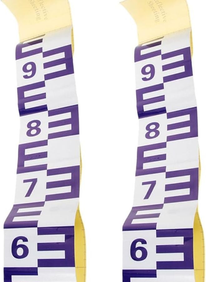 2 قطعة ملصقات مقياس مستوى الماء العاكسة اللاصقة للحمامات وأحواض الأسماك سهلة التركيب - Image 1